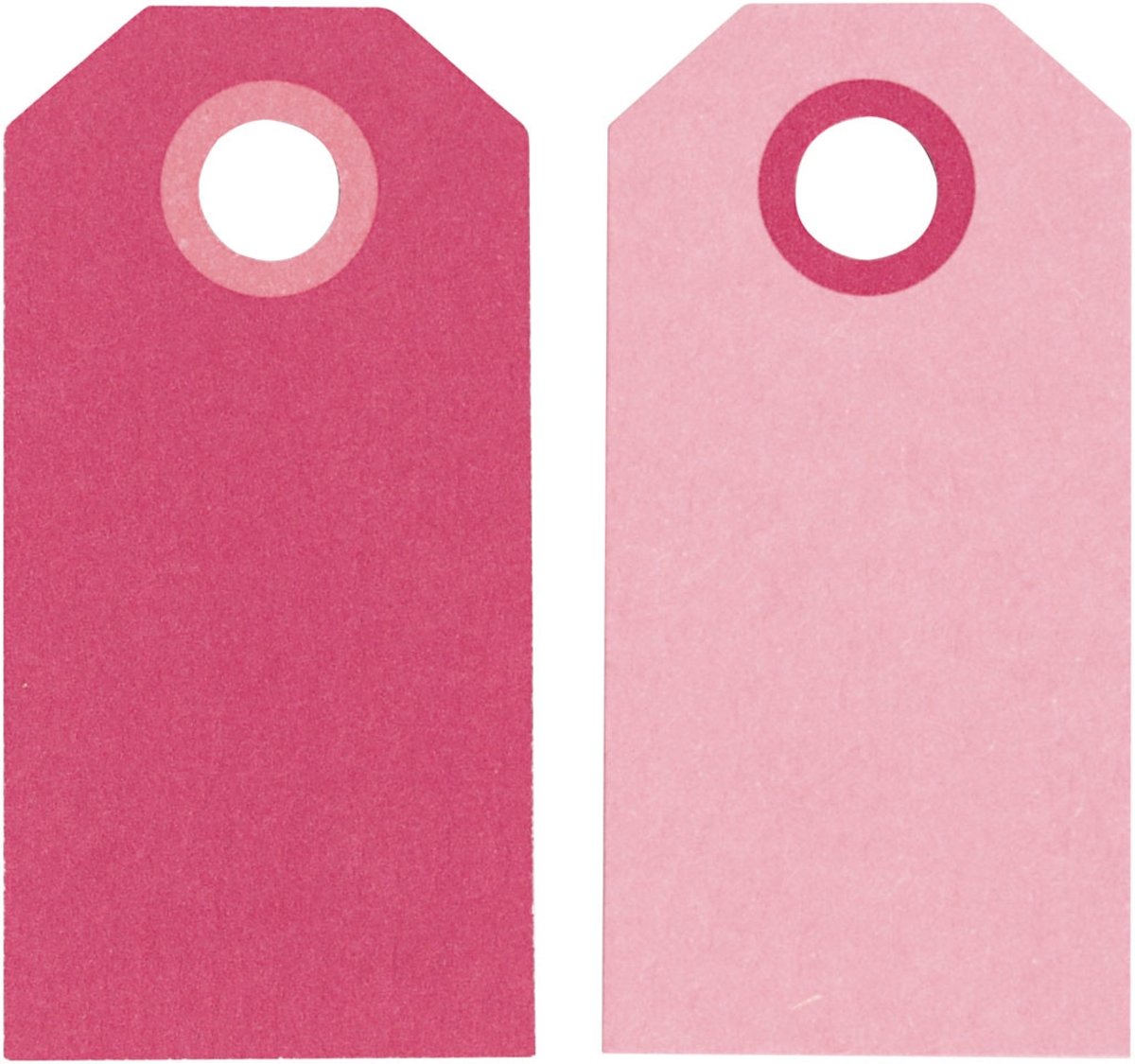 Cadeaulabels, roze, afm 6x3 cm,  250 gr, 20stuks [HOB-234009]